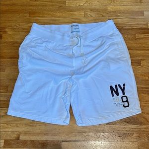 Old Navy White 100% Cotton fleece shorts